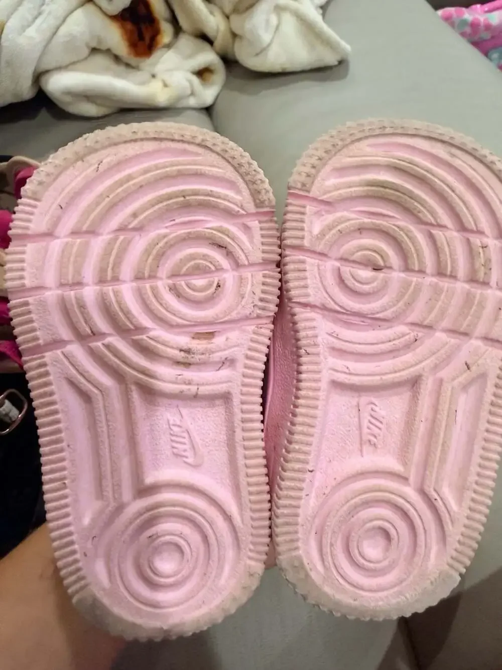 Nike Air Force 1 Low Toddler Size 4C White Pink Shoes